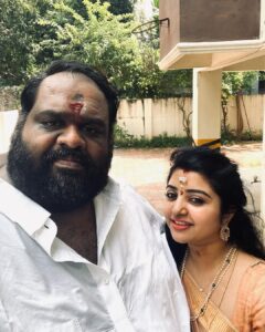 Mahalakshmi Shankar Instagram - Happy Diwali💥 Shining bright with love and light this Diwali, celebrating with my forever flame. ✨🪔 #DiwaliJoy #TogetherForever #loveofmylife