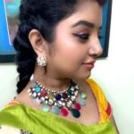 Mahalakshmi Shankar Instagram - Wearing beautiful Kundan jewellery from the @jewel_by_sankge No doubt, it is precise for any occasion and outfit.