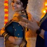 Mahalakshmi Shankar Instagram - Thank you so much @nagejothi_fashion_designer for this beautiful blouse. Loved your work and fitting was perfect. Really excellent work!!! Highly recommend her👍🏻 Beautiful jewellery set from @new_ideas_fashions Hair stylist @jenifer_hair_stylist_official