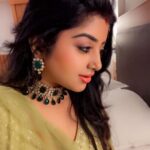 Mahalakshmi Shankar Instagram - Beautiful green beads Kundan jewellery set from @new_ideas_fashions