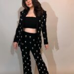 Maheep Kapoor Instagram - My love for suits continues 🤩❤️ #ComfortableChic 📸 .. by my son @jahaankapoor26 😁🤗🤗 Styled by : @mohitrai with @shubhi.kumar Outfit : @worldofasra Assisted by @kashishsinhaaa Hair : Hairby_shivanik Makeup : @sabakhanmakeup