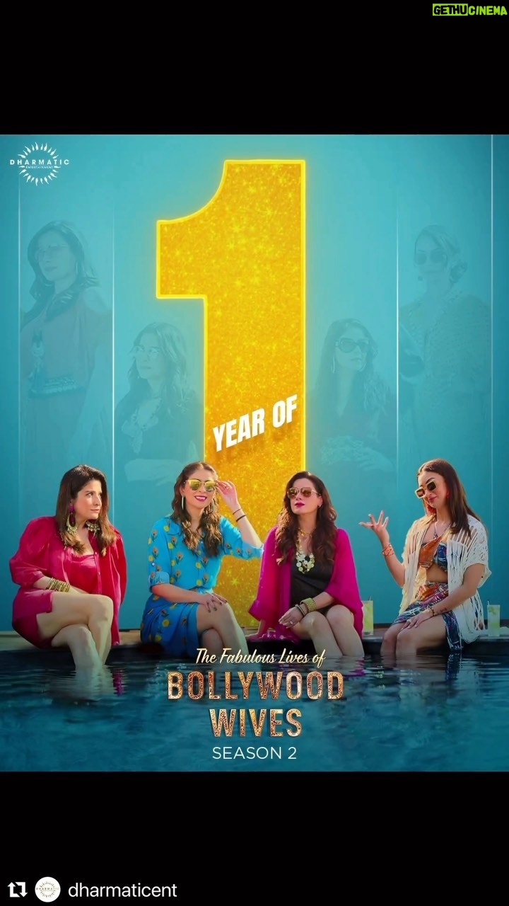 Maheep Kapoor Instagram - We are 1 yrs old ! 🎂 🎈 The Fabulous Lives Of Bollywood Wives Season 2 🕺🏻🕺🏻🕺🏻🕺🏻 #ThisGlowAintMakeup😈