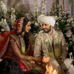 Maheep Kapoor Instagram - Congratulations my darling @vedika.karnani & @rishi_sujan #Mr&Mrs #ForeverAfter 💝🌈 #MemoriesMade 💖 @reemakarnani #anupkarnani