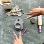 Malavika Jayaram Instagram - Picking up new hobbies. Thank you @msnstudio.in And my cutie @niharikakonidela 😘 #art #passion #pottery #porcelaineart Hyderabad