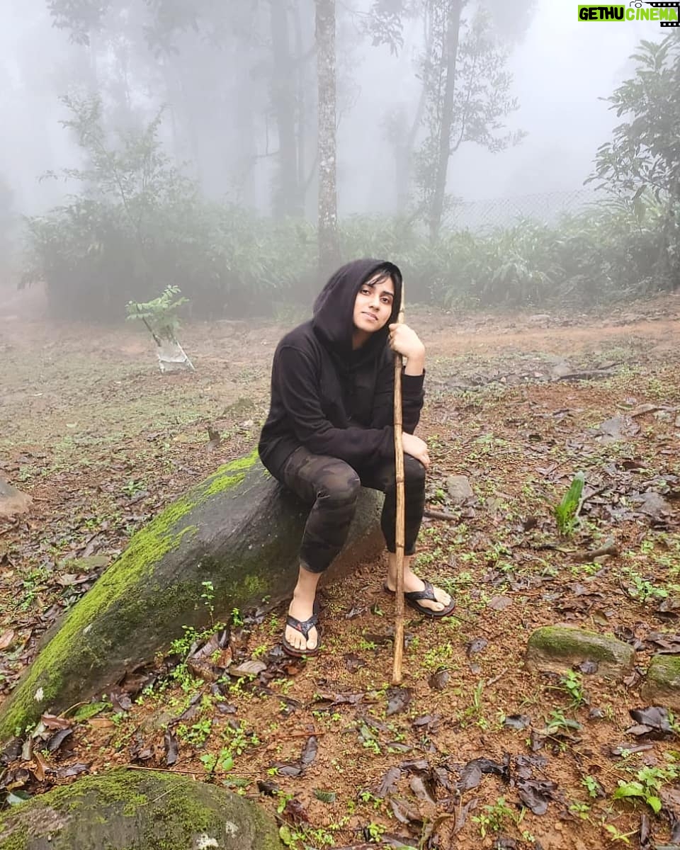 Malavika Jayaram Instagram - #tbt No wonder my friends call me mougli #forestscape #gavi #wildlifelover