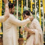 Malavika Jayaram Instagram - I got engaged to the love of my life. 07-12-2023… a roller coaster of emotions . A day Navaneeth and I will always be thankful for @magicmotionmedia @elysian.dreamscapes @labelshireenshahana @malabargoldanddiamonds @montrosegolfresort @rizwan_themakeupboy