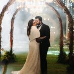Malavika Jayaram Instagram - 7-12-2023 - my happily ever after moment. I walked down the aisle in a pretty white dress with my prince. On the eve of our engagement Navaneeth and I exchanged vows in the presence of our family and loved ones. Thank you @magicmotionmedia @elysian.dreamscapes @rosantoparekkattil @rizwan_themakeupboy @montrosegolfresort
