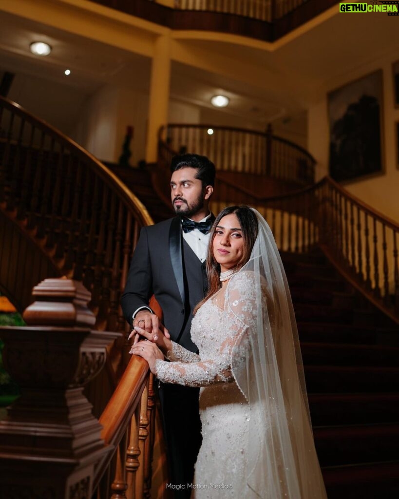 Malavika Jayaram Instagram - 7-12-2023 - my happily ever after moment. I walked down the aisle in a pretty white dress with my prince. On the eve of our engagement Navaneeth and I exchanged vows in the presence of our family and loved ones. Thank you @magicmotionmedia @elysian.dreamscapes @rosantoparekkattil @rizwan_themakeupboy @montrosegolfresort