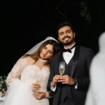 Malavika Jayaram Instagram - 7-12-2023 - my happily ever after moment. I walked down the aisle in a pretty white dress with my prince. On the eve of our engagement Navaneeth and I exchanged vows in the presence of our family and loved ones. Thank you @magicmotionmedia @elysian.dreamscapes @rosantoparekkattil @rizwan_themakeupboy @montrosegolfresort