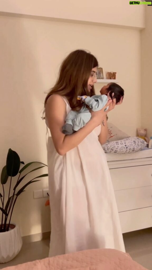 Malvika Sitlani Instagram - These are the days we’ll want back 🌟🥺 Ahh she will never be this tiny again and that just makes me tear up 😢 The journey has been difficult, but having my baby girl grow up in front of my eyes has been a blessing 💛 My mum was with us through every moment & I will forever be grateful to her 🙏🏻