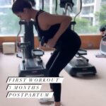 Malvika Sitlani Instagram - • Start light and take it easy for the first few weeks of your workout, post birth. •I’m 3 months postpartum and I finally feel healed. I’ve gained my strength back. •It’s different for different people •Please don’t compare your healing journey to mine 🥰😘 •Its taken a lot for me to be here, but I am. •I gave myself time to heal, fully. •Don’t rush •Listen to your body • Show up for yourself any time you can. •Working out is my escape, it truly makes me feel confident. • Each day you show up at the gym, you’re 1 step closer to becoming the best you can be You got this 💪🏼💕🫶🏻 Shoes and top - @puma Tights - HM