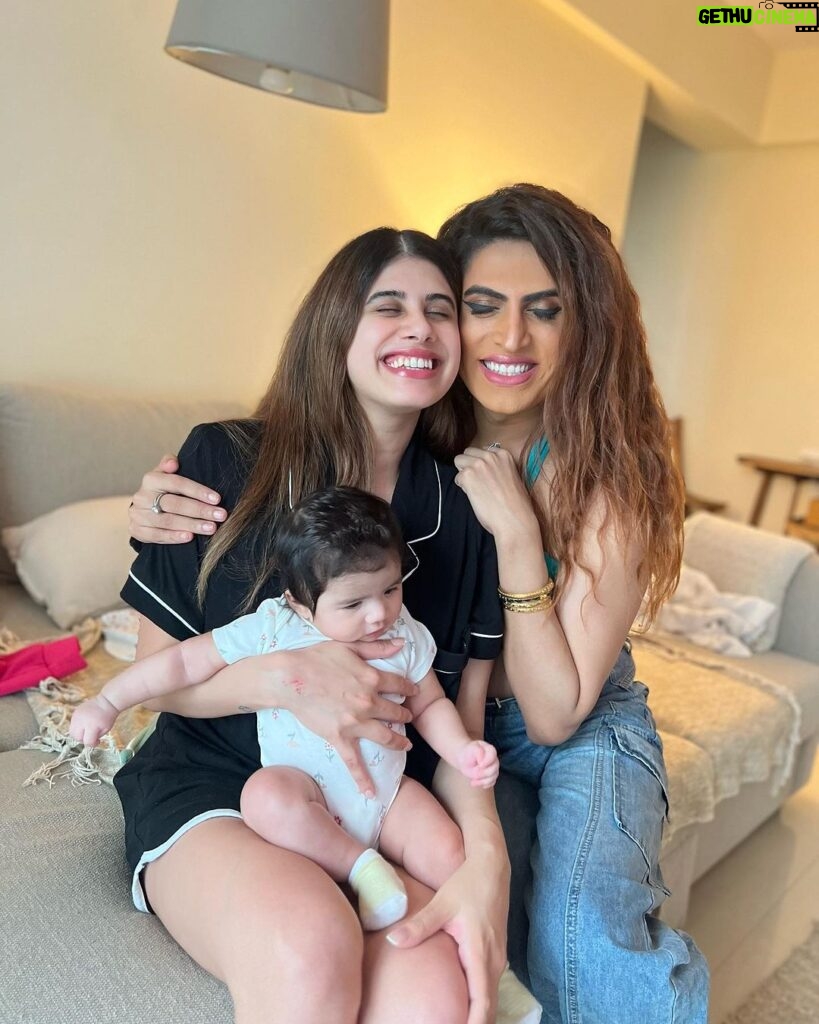 Malvika Sitlani Instagram - Has to be most cherished memory and moment , this !!! I love you my darling baby @malvikasitlaniofficial AND the newest baby and apple of our eyes now , Abigail ❤️❤️❤️. So proud of my Mals for being the best mom to this wonderful Angel and please know that we will all , always be the Godmoms to take care of Abi baby , to spoil her silly (even though you already hate it) because that’s what we do !! And ofcourse also make sure that baby becomes the bestttttt version of HERSELF !! ❤️❤️❤️. I promise to be there for both of you ❤️❤️❤️. Okay before I start crying myself only , I just want to give the biggest shoutout to Aunty Jen ❤️❤️❤️ for being the best Gran AND the best mom and the best support system for Mals and on a daily to all of us as well ! In our signature style , Okkkkay bye ! #bestfriends #bff #baby #babygirl #godmother #godchild #sweetheart #family #friendsforever #friendslikefamily Mumbai, Maharashtra