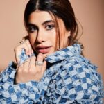 Malvika Sitlani Instagram - never met an oversized outfit I didn’t like 💙 Distressed, dressed & ready to pout for @poutbykaranjohar 🫶🏻 Outfit - @diseno.in @ascend.rohank Jewellery- @dripproject.co Styled by- @vanigupta.23 Hair - @rakshandairanimakeupandhair 📸- @tridevsudevan