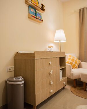 Malvika Sitlani Instagram - Our little cozy corner for Abby 👶🏻came to life 🤍🥰

I love how warm and aesthetically pleasing this is! She is my beige baby! 🥰 #Abbika 💕

Nursery designed & styled: @doitup.design 
📸: @jakesitlani @crashboombangdigital
.
.
.
#Abika #NurseryTour #Abby #nurserydecor #nursery #abbigail #DoItUpDesign