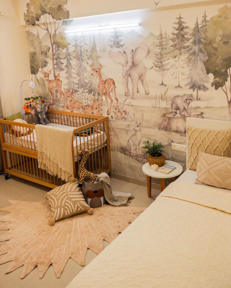 Malvika Sitlani Instagram - Our little cozy corner for Abby 👶🏻came to life 🤍🥰 I love how warm and aesthetically pleasing this is! She is my beige baby! 🥰 #Abbika 💕 Nursery designed & styled: @doitup.design 📸: @jakesitlani @crashboombangdigital . . . #Abika #NurseryTour #Abby #nurserydecor #nursery #abbigail #DoItUpDesign