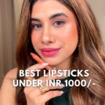 Malvika Sitlani Instagram - These are some fun lip colors under INR 1000/- 😍 I’m so happy to see that these are all from homegrown brands! 🫶🏻 These soft mattes are definitely one to check out 1. @colorchemistry.in Lychee 2. @kaybykatrina Cameo 3. @faebeautyofficial Edge 4. @praush.beauty Chickflix 5. @houseofmakeupofficial Ginger Spice You can check them out on their respective websites, Amazon & Nykaa 🩷