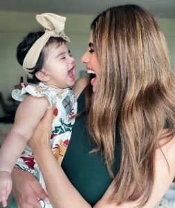 Malvika Sitlani Instagram - Abby being Abby! 😅🥹🫶🏻 Happy 6 months my sugar cookie 🍪 🩷🎂 This week has been extremely challenging for her health wise, but she is the bravest girl and is feeling so much better ❤️‍🩹 I truly have never witnessed strength like hers. Babies have a way of making us SO incredibly courageous. You are truly the light I needed in my life Abby. You are everything & more 🫶🏻 I’ve never known a love like this & I’m so lucky that I get to have you for the rest of my life 💛 PS : She is one naughty lil girl 😅👀🤸🏻‍♀️ Full of masti! 😆 Her fav Nonna is behind the camera making funny faces 😅🥹 @jenifercaroline7
