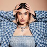 Malvika Sitlani Instagram - never met an oversized outfit I didn’t like 💙 Distressed, dressed & ready to pout for @poutbykaranjohar 🫶🏻 Outfit - @diseno.in @ascend.rohank Jewellery- @dripproject.co Styled by- @vanigupta.23 Hair - @rakshandairanimakeupandhair 📸- @tridevsudevan