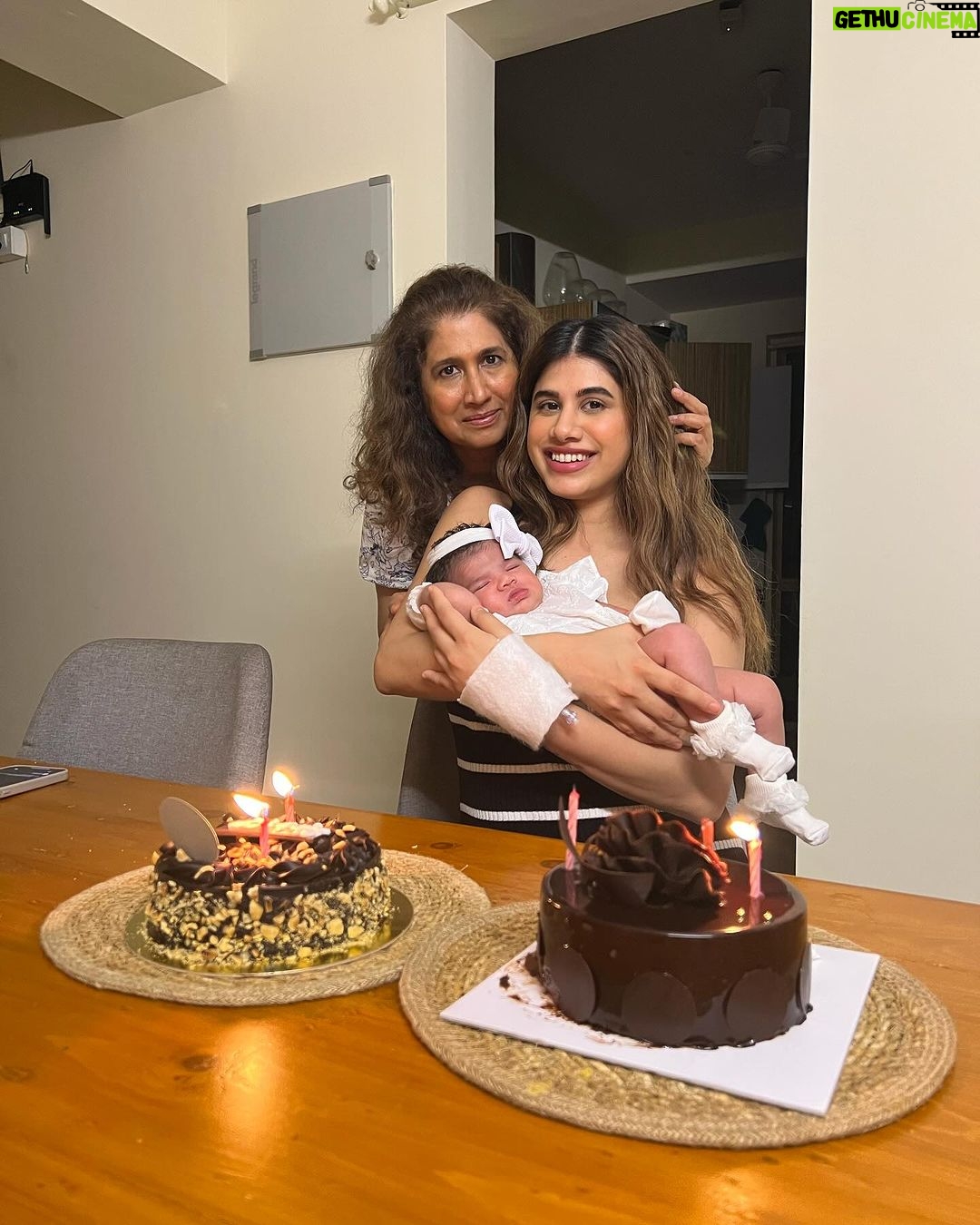 Malvika Sitlani Instagram - Mumma Parent, warrior, friend, guide, support, comfort…most importantly my home 💛 If one person has lived through it all, it’s my mum 💖 She’s the epitome of strength & courage. I cannot think of a better partner to raise my daughter with 💖 When Abby looks at you, her heart is filled with Joy 🥹 You make her laugh till she screams, you sing her to sleep in the wee hours of the night, you comfort her when she’s afraid 🥺💖 She is going to know you as her favorite person 🙏🏻💛 I know that these are days that we’ll want back 🙏🏻🥺 From cooking all our meals, to watching over your children, taking care of Abby, making time for God, blessing other people with your humor, food, and presence - I don’t know how you do it all. You stepped in when there was no one to lean on & I will hold this close to my heart for the rest of my life 💕🫀 Thank you for putting on your armor and fighting those battles for us, so that we can face the world today. We are ever so grateful for your support and never ending love 💕 You are our oxygen, Happy Birthday 🫶🏻 Love - M
