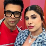 Malvika Sitlani Instagram - When in doubt, pout ✨ Stay tuned for a very fun YouTube video where you guys get to know all about the newest brand on the block - @poutbykaranjohar🩷✨😍 @karanjohar 🥰😘 @goodcreatorco @poutbykaranjohar @myglamm #POUTSquad #MyGlammxKaranJohar #PoutLikeKaranJohar Edit : @crashboombangdigital