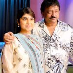 Manasa Radhakrishnan Instagram - #ramgopalvarma and Bharathi 😃 Trailer out now🥳 Hyderabad