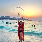 Manisha Rani Instagram - Shine like the whole universe is yours! Marina beach dubai
