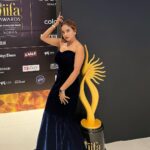 Manisha Rani Instagram - Iifa2023❤️ What a feeling to walk a green carpet & get the chance to witness this grand event..😍 Thanku Iifa for this honour👏 #Yas Island#Abudhabi Makeover - @divasbydivya Stylist: @shrutiyamganti0218 Outfit - @swish_and_sire swish_and_sire Team : @greenlight__media Yas Island, Abu Dhabi