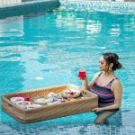 Manisha Rani Instagram - Life is better by the poolside.. Location - @romeolanetheboutiqueresort