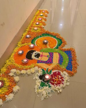 Manjari Fadnnis Instagram - Happy Diwali ❤️ 

Outfit : @bohemybymichelle 

#diwali #indianfestival #indian #rangoli #art #artist