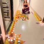 Manjari Fadnnis Instagram - Happy Diwali ❤️ Outfit : @bohemybymichelle #diwali #indianfestival #indian #rangoli #art #artist