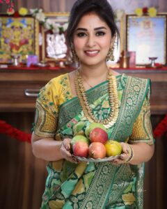 Manjula Paritala Instagram - #allabt sathyanarayanaswamy pooja at home #fullvideoonyoutube #manjulanirupam #linkinbio👆 #banarasisaree @banaras_gallery_hyd