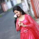 Manjusha Martin Instagram - Beauty is how you feel inside,& it reflects in your eyes.♥️ Pc : @gary_photography__ Costume : @shira__designs ♥️
