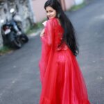 Manjusha Martin Instagram - Beauty is how you feel inside,& it reflects in your eyes.♥️ Pc : @gary_photography__ Costume : @shira__designs ♥️
