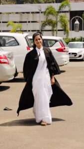 Manjusha Martin Instagram - And Finally,It’s official ❤️‍🔥 Manjusha Martin Converted to Adv.Manjusha.K.M🥹 Dream Day ❤️‍🔥 Cam @albertalex1911 🥰thanks a lot mon