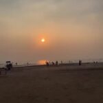 Maryam Zakaria Instagram - Sunset Goa Morjim beach Goa