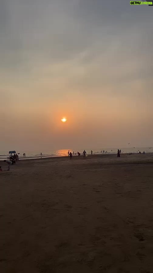 Maryam Zakaria Instagram - Sunset Goa Morjim beach Goa