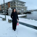 Maryam Zakaria Instagram - It’s beautiful but very cold ❄️ 🥶 #snow #winteroutfit #winterstyle #sweden #stockholm #travelphotography #traveldiaries Stockholm, Sweden