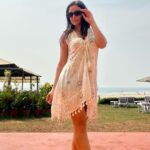 Maryam Zakaria Instagram - 🤍🏝️☀️ #goa #holiday #beachdress #ootd #beachwear #dress #summerdress #travelphotography Mandrem Beach