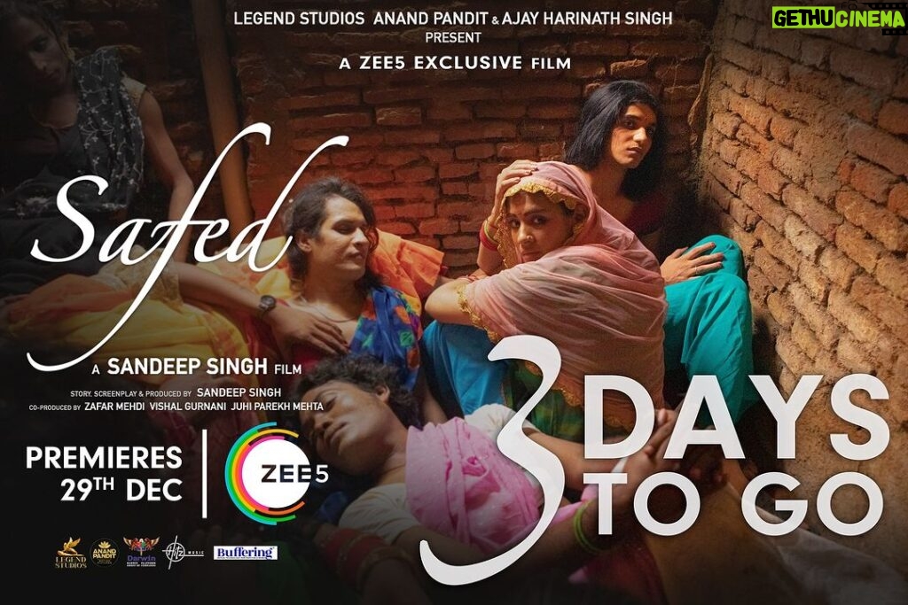 Meera Chopra Instagram - 3 DAYS TO GO for #Safed A film by @officialsandipssingh Premiering Exclusively on @Zee5 on 29th December. @verma.abhay_ @meerachopra @barkhasengupta @chhaya.kadam.75 @jameel.mumbai @officiallegendstudios @anandpandit ajay.harinathsingh @vinod.bhanushali @hitz.music.official @zafarmehdishaikh @the_vishal_gurnani @juhiparekhmehtaofficial @Zee5global @Safedthefilm #SafedOnZee5