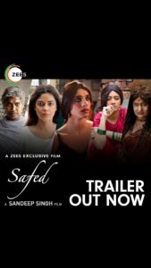 Meera Chopra Instagram - In the dark shadows of society, #Safed throws light on the unimaginable love story of a widow and a transgender Brace yourself for the powerful musical journey of intense emotions, Directed by @officialsandipssingh premiering exclusively on @zee5 on 29th December. #SafedTrailer Out Now. @verma.abhay_ @meerachopra @barkhasengupta @chhaya.kadam.75 @jameel.mumbai @officiallegendstudios @anandpandit #AjayHarinathSingh @vinod.bhanushali @hitz.music.official @zafarmehdishaikh @the_vishal_gurnani @juhiparekhmehtaofficial @Zee5global @Safedthefilm #SafedOnZEE5