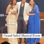 Meera Chopra Instagram - Talented #MeeraChopra #AbhayVerma & #barkhabisht Posing together at Grand Musical Event of #Safed #meerachopra #abhayverma #barkha