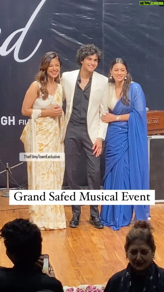 Meera Chopra Instagram - Talented #MeeraChopra #AbhayVerma & #barkhabisht Posing together at Grand Musical Event of #Safed #meerachopra #abhayverma #barkha