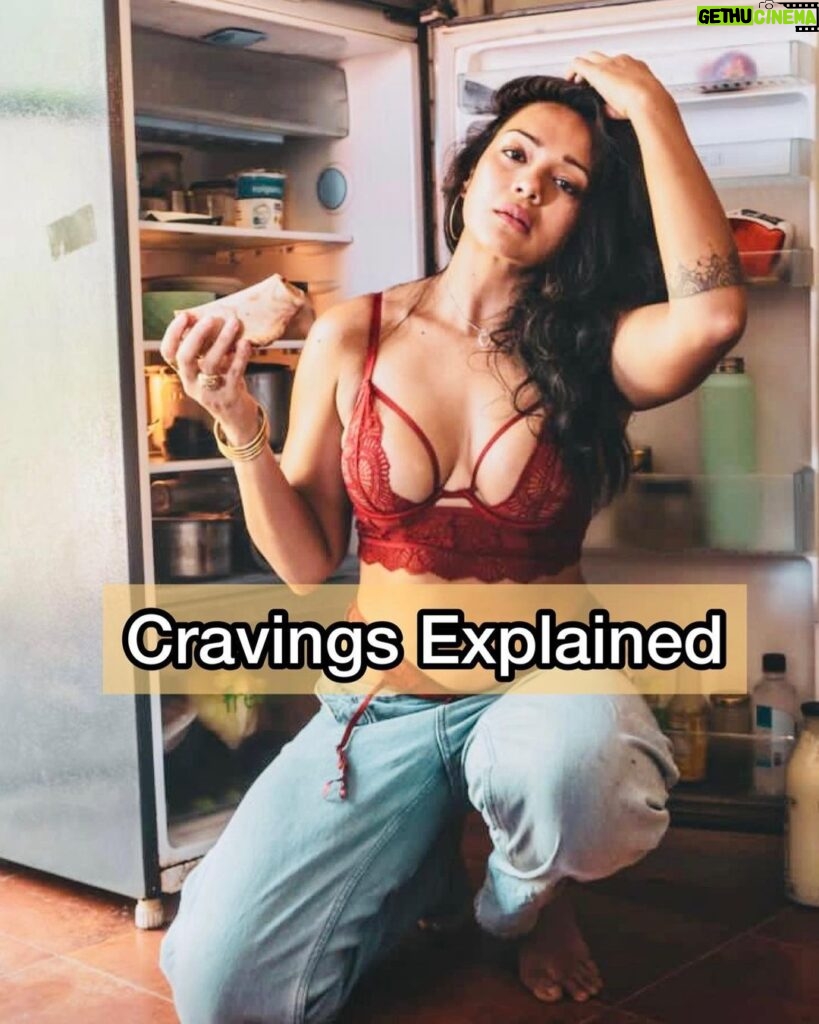 Megha Gupta Instagram - How many times have you opened the fridge hoping something will magically appear to help with your cravings ? But what are cravings really ? Cravings serve as signals that something might be lacking in the body; for instance, a craving for chocolate could indicate a magnesium deficiency. Our cravings have a unique way of communicating what our bodies need, and it's fascinating to decode those messages. Life is a mix of staying healthy and listening to the wisdom of our cravings. While cravings can sometimes indicate specific nutrient deficiencies or physiological needs, they can also be influenced by psychological factors, such as stress or emotional comfort. Listening to your body's signals and maintaining a well-rounded diet is key to overall health and well-being. Hope this helps, breathe well, megha #health #wellness #food #nutrition #fitness #cravings #deficiency #biohacking #munchies #fitness #muscle #vitamins #minerals