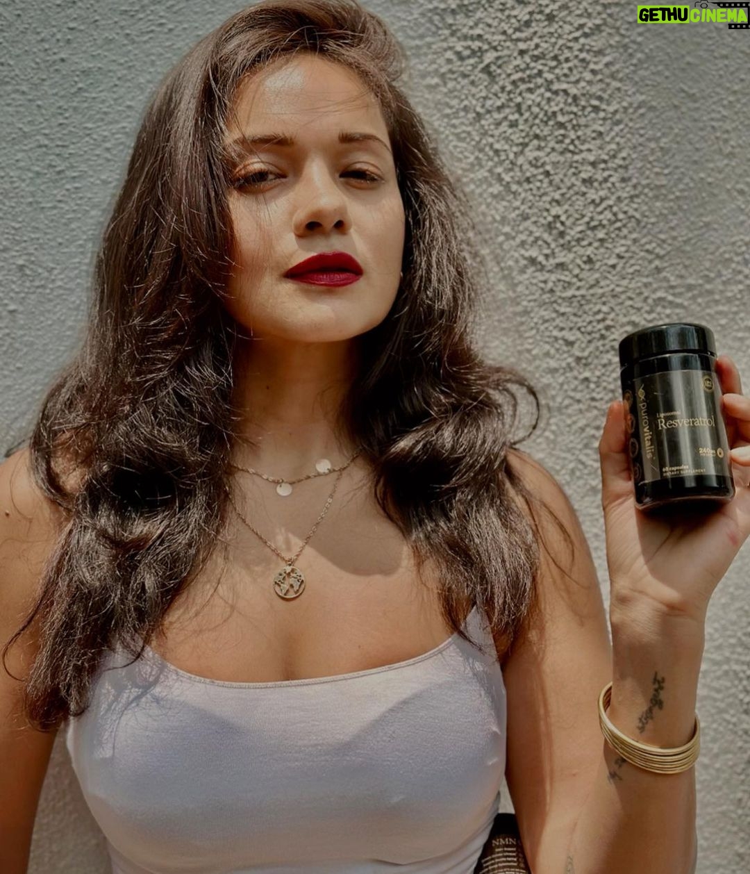 Megha Gupta Instagram - Nicotinamide mononucleotide (NMN) is one of the main precursors of nicotinamide adenine dinucleotide (NAD+) — an essential enzyme for various critical cell functions, including metabolism, DNA repair, cell growth and survival. It has been able to suppress weight gain, enhance energy metabolism and physical activity, improve insulin sensitivity, improve eye function, improve mitochondrial metabolism and prevent age-linked changes in gene expression. Resveratrol has antioxidant, anti-inflammatory, immunomodulatory, glucose and lipid regulatory, neuroprotective, and cardiovascular protective effects, therefore, can protect against diverse chronic diseases, such as cardiovascular diseases (CVDs), cancer, liver diseases, obesity, diabetes, and Alzheimer's disease. Because of its antioxidant properties, resveratrol is a promising supplement for lowering blood pressure too. I use these two by @purovitalis and could see changes within 2-3 weeks. This is worth looking into. Hope this helps. breathe well, megha #health #wellness #wellbeing #nutrition #supplements #antiaging #nmn #resveratrol