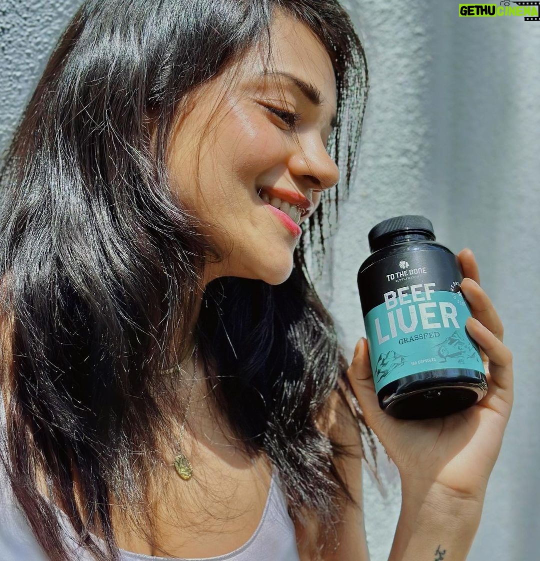 Megha Gupta Instagram - Never without my stash 😂 I don’t always feel like eating. Some days I’m fasting, some days i want some other meat (mostly pork) and some days eggs + bacon. Then sometimes what I want isn’t available, or I’m travelling. I always always get my nutrition in with these magic boxes by @tothebonesupplements Organ meats are the most concentrated source of just about every nutrient, including important vitamins, minerals, healthy fats, and essential amino acids. Of these, liver is the most nutrient dense organ meat, and it is a powerful source of vitamin A. Vitamin A is beneficial for eye health and for reducing diseases that cause inflammation, including everything from Alzheimer's disease to arthritis. I love that these packs are unbreakable and so travel friendly. It also works well for people who don’t admire the taste but want the nutrition. I sometimes feed some to Mobi + Mana too. I hope this helps, breathe well, megha #health #wellness #supplements #biohacking #meat #meateater #liver #bones #organs #beefliver #beefbones #beeforgans #heal #autoimmune #t1d #goa #india #indianbiohacker #healthylifestyle #healthyliving #skincare #skin #healthyskin