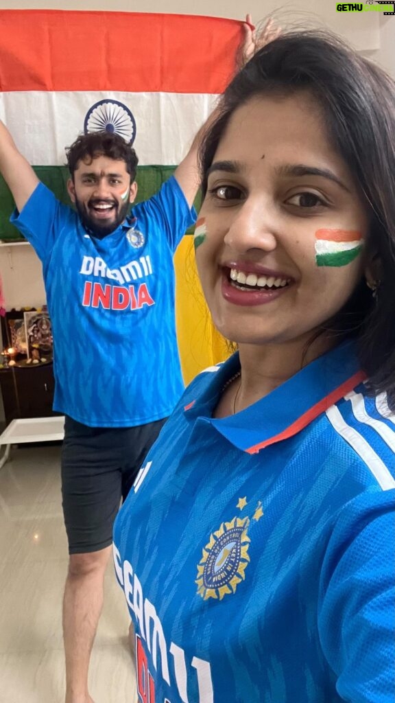 Meghana Lokesh Instagram - Indiaaaaaaa!!!!! India!!! 🇮🇳🇮🇳🇮🇳🇮🇳🇮🇳 #worldcup2023 #worldcup #india