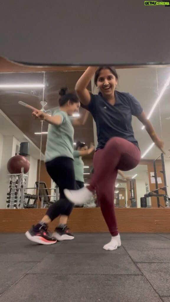Meghana Lokesh Instagram - When we hit the gym a minute early to surprise the trainer 😛 @gopikrishna42 #friendship #gym #gympartner #instagood #instagram #love #loveyourself