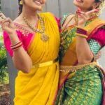 Meghana Lokesh Instagram - After longtime me👩‍❤️‍👩 Meghu @meghnalokesh #meghanalokesh #tulasiyerra #kalyanamkamaneeyam #trending #trendingreel #zeetelugu #zee5 #Chaitra #smiley #friends #artist #serialactress