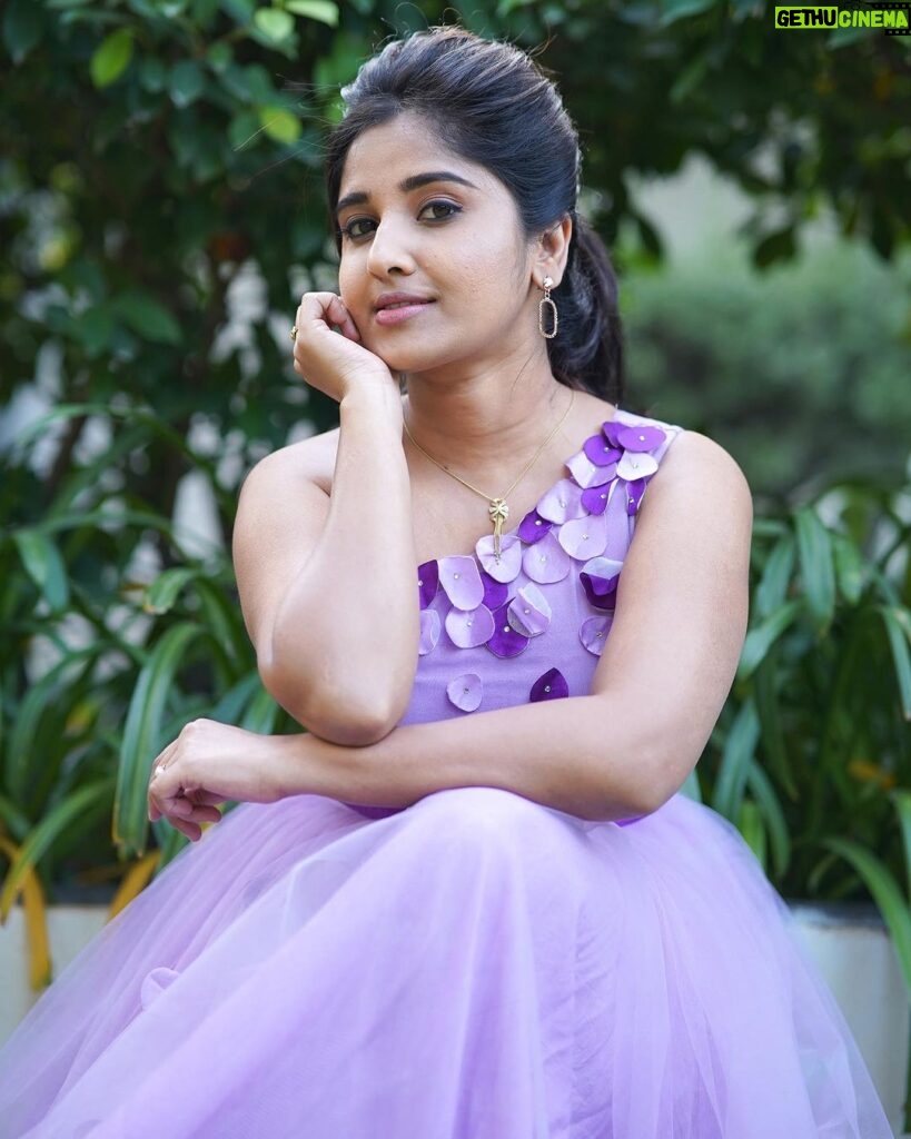 Meghana Lokesh Instagram - 🦋 . . Dress : @wardrobe.talks Clicked by : @happy_portraits_photography Makeover : @praneetha_beautymakeover Hyderabad