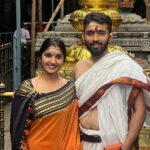 Meghana Lokesh Instagram - Blessed to have visited the great holy places Kanipakam, Tirumala, kalahasthi 🙏🏼 Felt divine to reach Thirumala on foot by steps with my dear husband, Sarve Jana sukhino bhavanthu! Thank god🙏🏼 . . . #tirupati #tirumala #kanipakam #kalahasthi #feeling #great #powerful #indian #temple #temples #blessed Kapilatheertham Temple Tirupati..